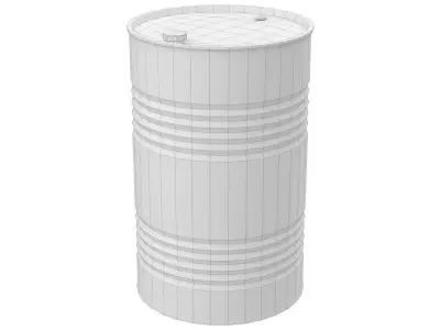 Barrel 1 Lowpoly oil Low-poly 3D model