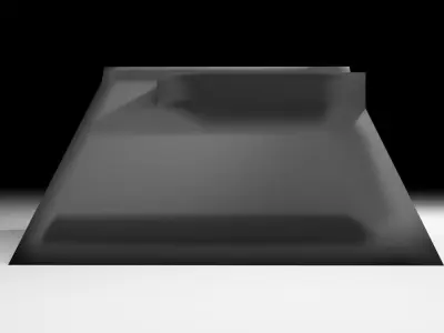 Skateboard Track - Step-down 3D model