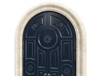 Entrance classic door 130 3D model