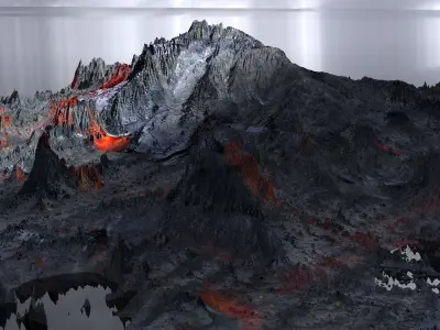 Lava rocks 1  3D model