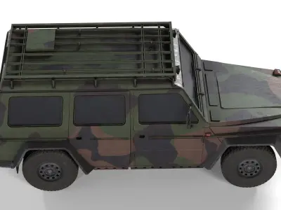 Wolf SSA Armored Vehicle Low-poly 3D model