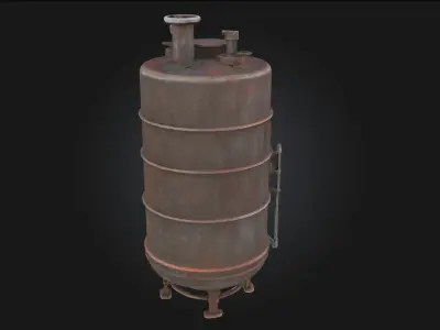 Rustic Boiler  Industrial Warmth with Vintage Character 3D model