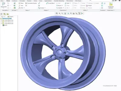 Wheel01 wheel Inventor Free 3D model
