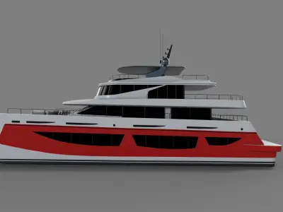 Catamaran 3D model shop