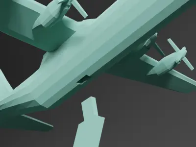 C-130 Plane 3D print model
