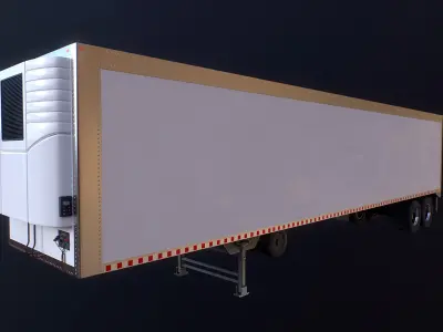 Semi-Truck Trailers Collection 3D model