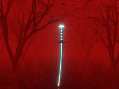 Japanese Sword - Katana  Low-poly 3D model