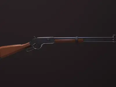 LWP-1 gun Low-poly 3D model