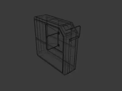 Ticket Barrier - Also with Element3D version Free 3D model