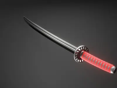 Katana Free low-poly 3D model buy