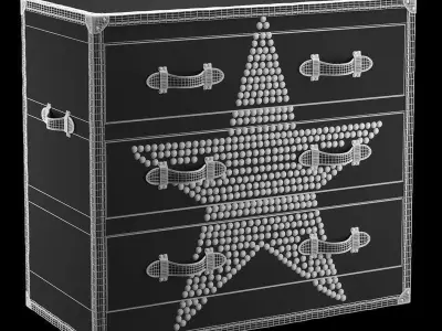 Chest of Drawers Andrew Martin Star 3D model