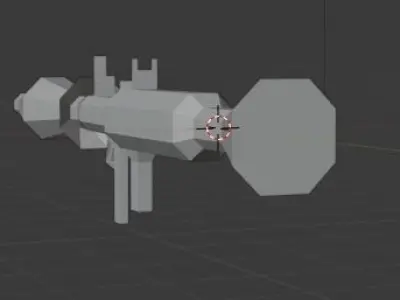 Anti-tank hand grenade launcher 3D model