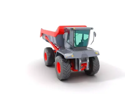 Robust Dump Truck model pack Low-poly 3D model