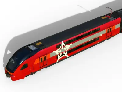 Aeroexpress ESh-2 Stadler KISS 3D model