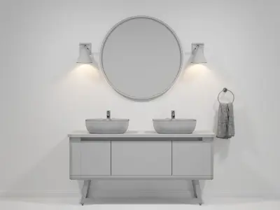 OVE Contrell 60 White 3D model