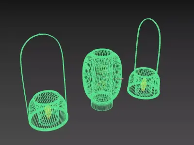 Handheld Lamp  Low-poly 3D model