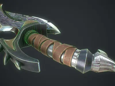 Fantasy Sword 12 3D Model Low-poly 3D model
