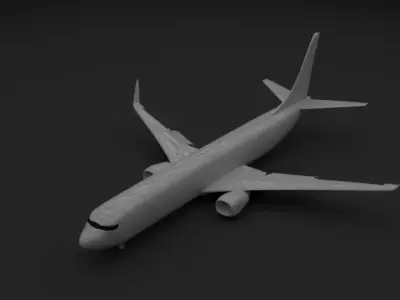 737-like plane 3D model