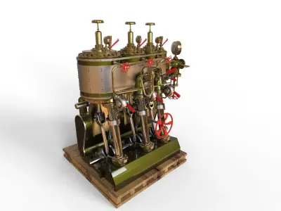  Marine Steam Machine 3D model