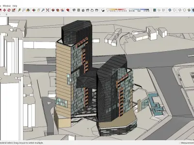 Sketchup Office building K6 3D model