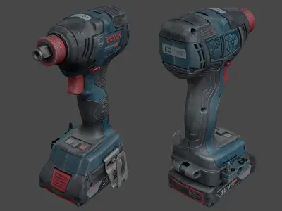 Bosch GDX 18V-200 C Cordless Wrench RAW Scan 3D model