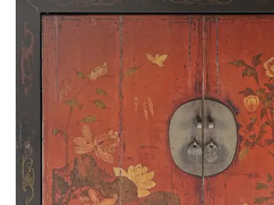 Chinese Antique Cabinet Low-poly 3D model