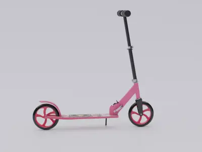 Electrica Scooter Low-poly 3D model
