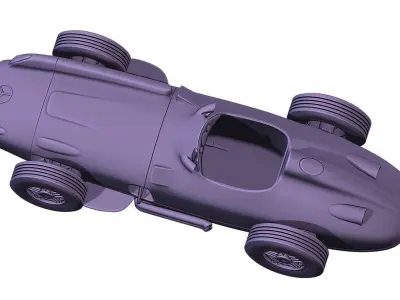 Mercedes Benz W196 print  3D print model