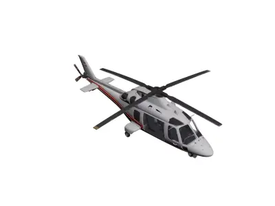 AgustaWestland AW109 Helicopter Twin Engine Air Vehicle 3D model