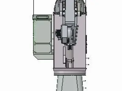 Crane for working deck 3D print model