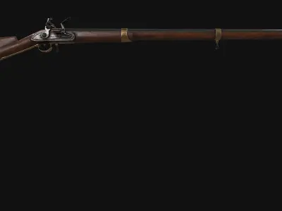 Charleville 1776 Low-poly 3D model