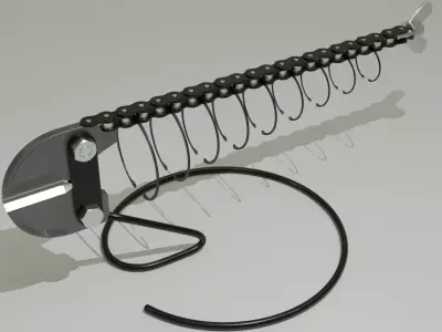Industrial fish decor 3D model