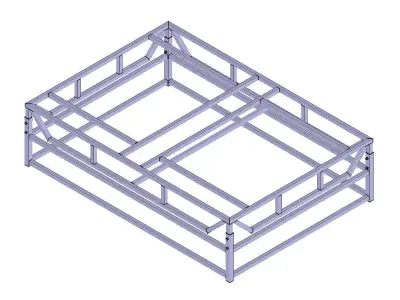Adjustable table 3d model  Free 3D model