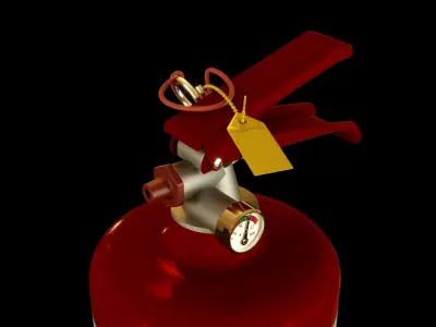Medium Size Fire Extinguisher 3D model