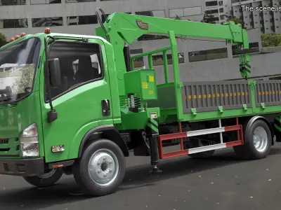 Manipulator Crane for Truck 3D model
