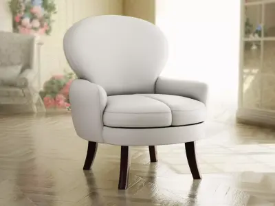 Furniture Accent Chairs Bohemian 008 Low-poly 3D model