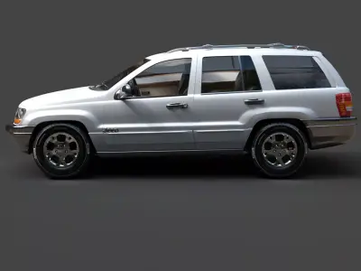 Modern Jeep Grand Cherokee - Efficient Polygonal SUV Asset 3D model