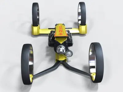 Quad bike concept 3D model