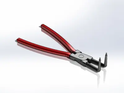 Alicate de Bico Nose Pliers 3D model