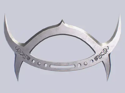 Deer horn knife Low-poly 3D model