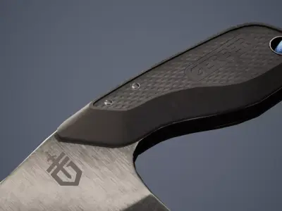 Gerber Tri-Tip - Black Low-poly 3D model