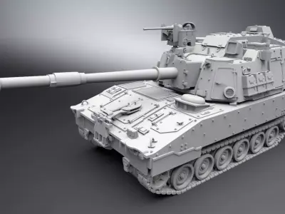 M109A7 Paladin Scale model 3D print model