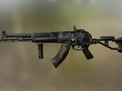 AK 47 3D model 9