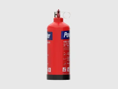Fire extinguisher  Low-poly 3D model order
