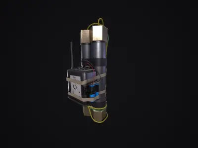 Alien Isolation Pipe Bomb Low-poly 3D model
