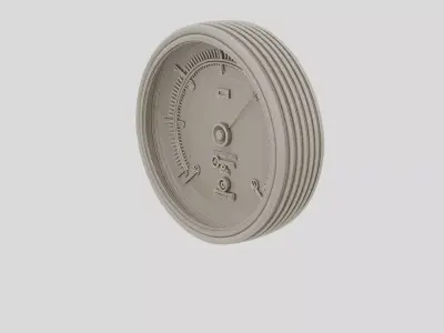 Industrial Pressure Gauge Body for 3D print 3D model