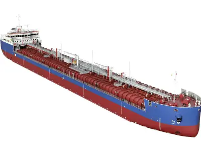 TANKER SHALLOW DRAFT  3D model