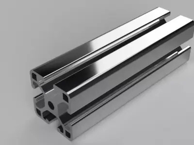 aluminum profile 3D model