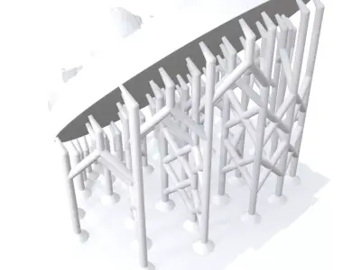 32mm trench base set Pre-supported 3D print model