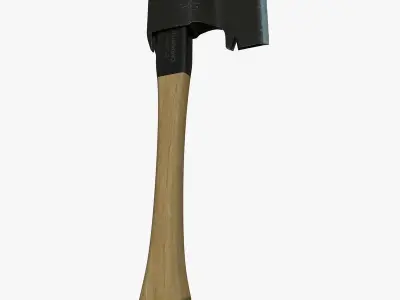 Carpenter Axe Low-poly 3D model